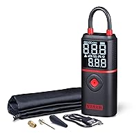 VIAIR EVC - Every Vehicle Carry™ Rechargeable Tire Inflator Portable Air Compressor with LED Light, Electric Air Pump for Cars, Bicycles, Motorcycles, Digital LED Display with preset function