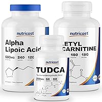 Alpha Lipoic Acid 600mg, 240 Caps & Tudca 250mg, 60 Caps & Acetyl L-Carnitine 500mg, 180 Caps