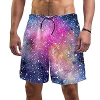 Starry Sky Mens Swim Trunks Quick Dry Swim Shorts Swimwear Bathing Suits