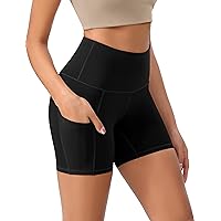 ODODOS Women's Tummy Control Yoga Shorts 2.0 with Pockets High Waist Athletic Workout Shorts-5