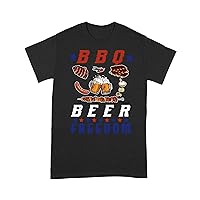 Funny Grilling T-Shirt BBQ Beer Freedom