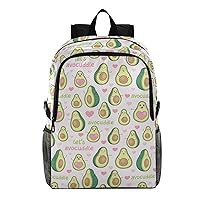 ALAZA Cute Avocados with Heart Lightweight Backpack for Daily Shopping Travel