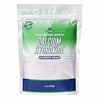 Calcium Hydroxide Powder- 2oz, Calcium Hydroxide Powder Bulk, Calcium Hydroxide Powder/Slaked Lime, Hydrated Lime Calcium Hydroxide, Non-GMO, Paraben Free & Sulphate Free