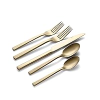 Oneida Chef's Table Champagne 20 Piece Everyday Flatware Set, Service for 4, 18/0 Stainless Steel, Silverware Set