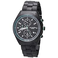Lee Cooper Men's Multi Function Black Dial Watch - Lc07399.350