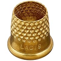 Lacis Open Top Tailor's Thimble, Size 15mm, Brown