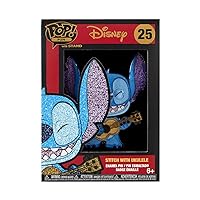 Funko Pop! Pin: Disney: Lilo and Stitch - Stitch with Ukulele, Glitter