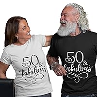 Customized Number Age And Fabulous Shirt, 40 And Fabulous, 50th Birthday, Fifty Birthday, 60th Birthday Gift, Birthday Shirt For Men Women, 70th Tee, 80th Birthday, Birthday Party Sweatshirt