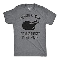Mens Fitness Turkey in My Mouth T Shirt Funny Thanksgiving Thankful Graphic