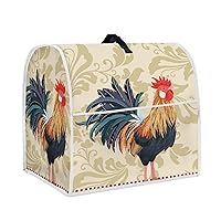 Rooster Stand Mixer Dust-proof Cover for Kitchen Aid Mixer or Coffee Maker, Appliance Dust Cover Kitchen Appliance Accessories with Pocket and Handle, Easy to Clean