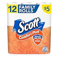 Scott® ComfortPlus 1-Ply Toilet Paper, 1-1/8