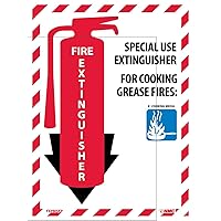 NMC FXPMSKP Special USE Extinguisher Sign - 9 in. x 12 in. PS Vinyl Fire Extinguisher Safety Sign with Graphic