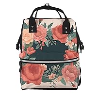 Diaper Bag Backpack Mother's day bouquet Maternity Baby Nappy Bag Casual Travel Backpack Hiking Outdoor Pack