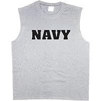 US Navy Gear T-Shirt Mens Sleeveless T-Shirt Tank Top Muscle Tee