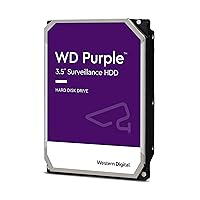 Western Digital 8TB WD Purple Surveillance Internal Hard Drive HDD - SATA 6 Gb/s, 256 MB Cache, 3.5