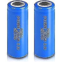 KNOXS Batteriesicr Ifr18500 1200Mah 3 2V Lifepo4 Lithium Phosphate Geable Batteries Top(2Pc)