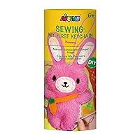DIY Sewing Kit, Sewing Keyring, Rabbit, Craft Kit for Children, Creative Set, from 6 Years