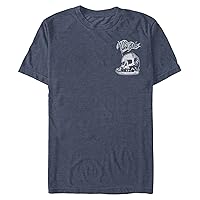 Disney Tinkerbell Skull Rocket Flag Men's Tops Short Sleeve Tee Shirt