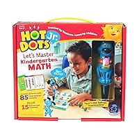 Educational Insights Hot Dots Jr. Let’s Master Kindergarten Math Set, Homeschool & School Math Workbooks, 2 Books & Interactive Pen, 100 Math Lessons, Ages 5+
