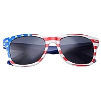 grinderPUNCH Kids American USA Flag Sunglasses for Boys and Girls Ages 3-10