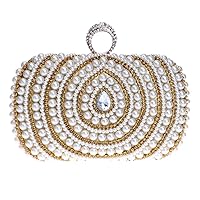 Dress Handbags Evening Bags For Womens Clutches Purse Chain Pearls Wedding