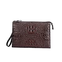 Mens Clutch Bag Genuine Leather Wallets Handbag Hand Made Briefcase Luxury Purses Business Casual Daily