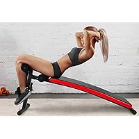 Signature Fitness Sit Up Bench Utility Bench Crunch Ab Bench for Toning and Strength Training, 440-Pound Capacity