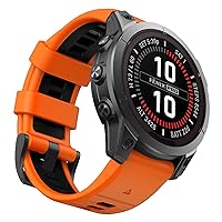 OVERSTEP Watch Band for Garmin Fenix 7 / Fenix 6 / Fenix 5 / EPIX 2, Quick Fit 22mm Silicone Watch Bands for Approach S60/S62, D2 Delta, Forerunner 935/945