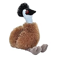 Wild Republic Pocketkins Eco Emu, Stuffed Animal, 5 Inches, Plush Toy, Made from Recycled Materials, Eco Friendly