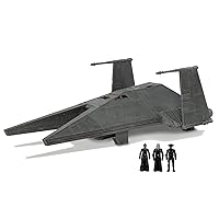 STAR WARS Micro Galaxy Squadron Inquisitor Transport Scythe - 7-Inch Starship Class Vehicle with Three 1-Inch Micro Figure Accessories