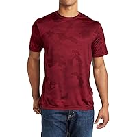 Mens Moisture Wicking CamoHex Polyester T-Shirt
