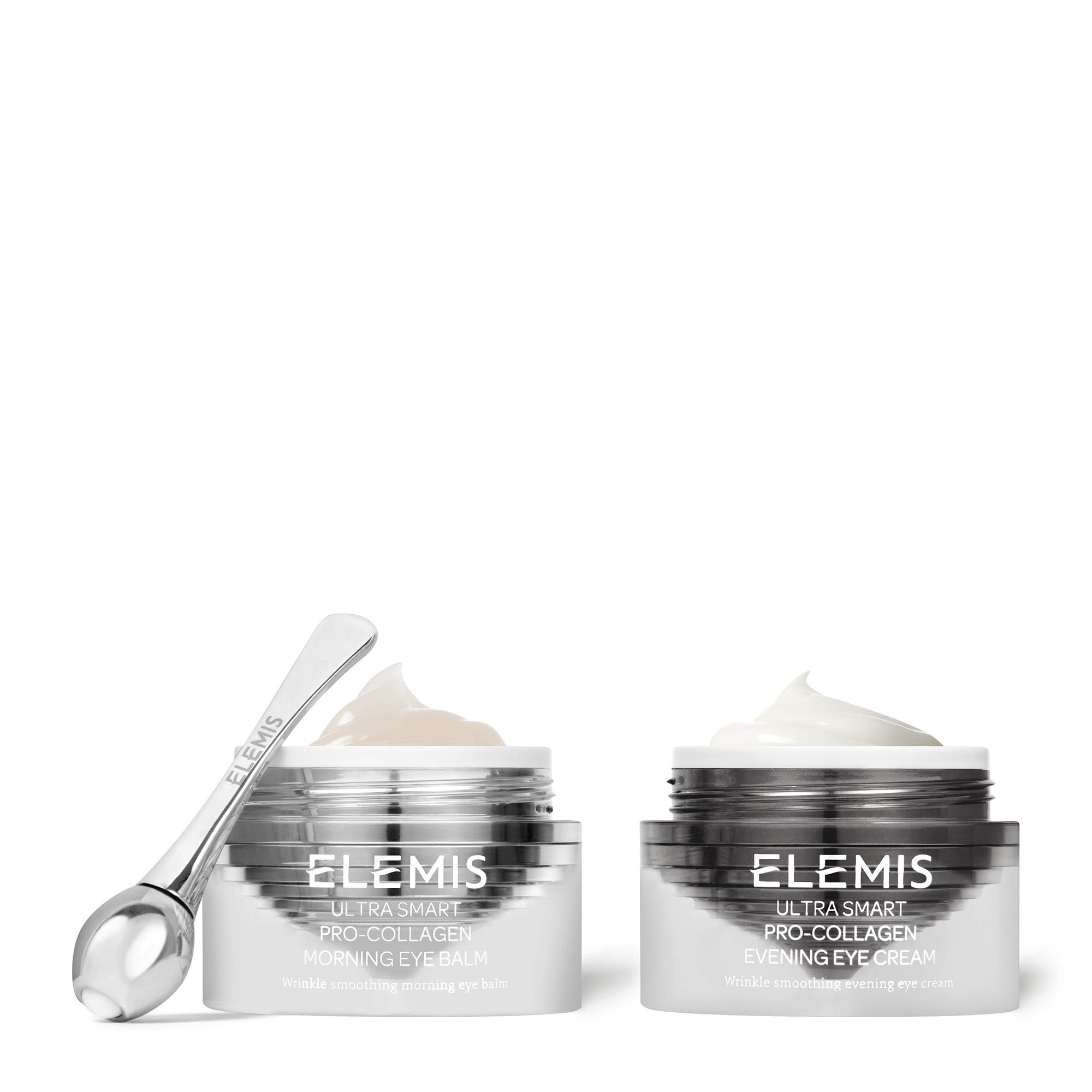 ELEMIS ULTRA SMART Pro-Collagen Eye Treatment Duo | Day & Night Treament System and Tool Rejuvenates, Smoothes, and Tightens the Eye Contour | 10 mL,0.33 Ounce (Pack of 2)