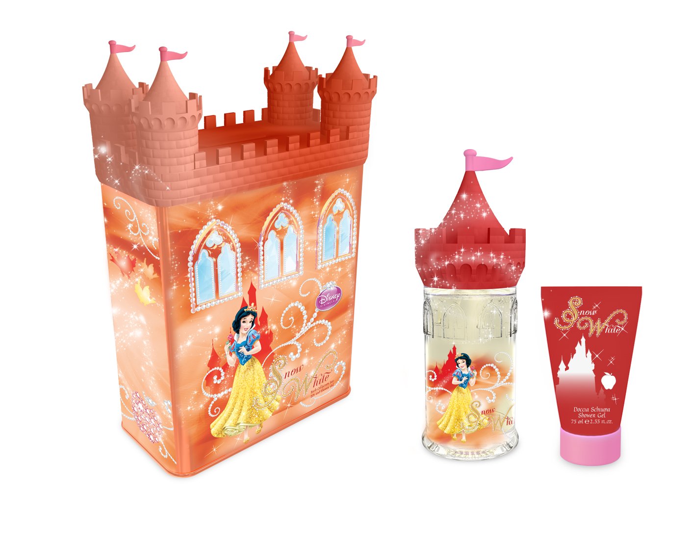 Disney 2 Piece Set Tin, Snow White Castle