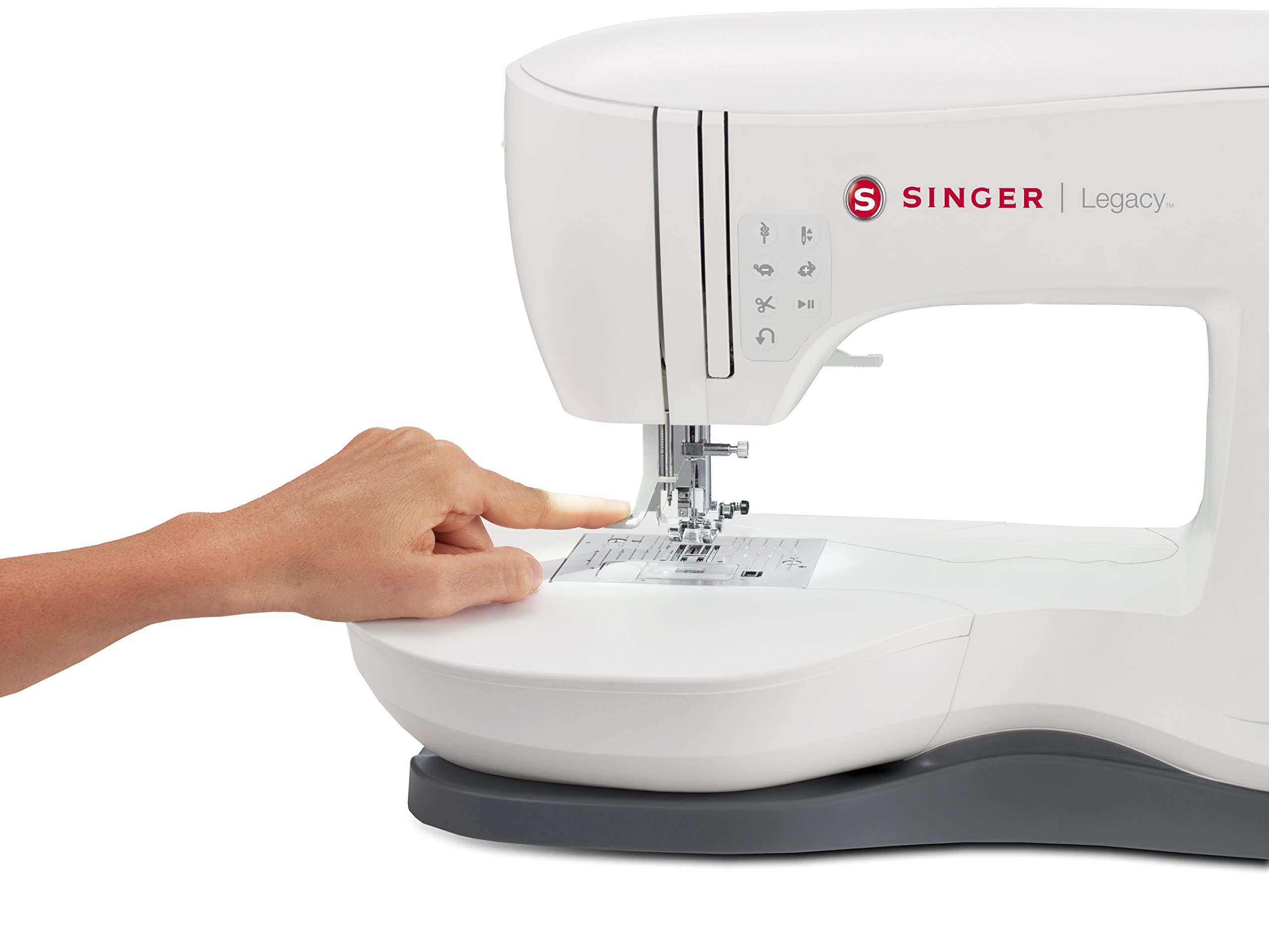 SINGER | Legacy SE300 Embroidery Machine with 200 Built-In Embroideries, LCD Touch Screen, & 250 Built-In Stitches - Sewing Made Easy