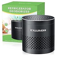 Refrigerator Deodorizer, Fridge Odor Eliminator Lasts for 10 Years, Household Essentials Travel Size Air Purifiers, More Effective Than Baking Soda and Bamboo Charcoal Air Purifying Bag, Black