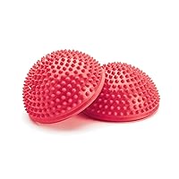 Balance & Therapy Dome, Pair (Red), 6.5 inch / 16.5 cm Each