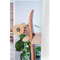 Skateboard and Longboard Display Mount, Wall Rack, Wooden Wall Mount, Skateboard Wall Storage