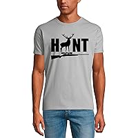 Men's Graphic T-Shirt Hunt Rifle Deer Hunting Eco-Friendly Limited Edition Short Sleeve Tee-Shirt Vintage