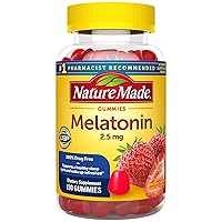 Melatonin 2.5 mg Gummies, 100% Drug Free Sleep Aid for Adults, 130 Gummies, 130 Day Supply