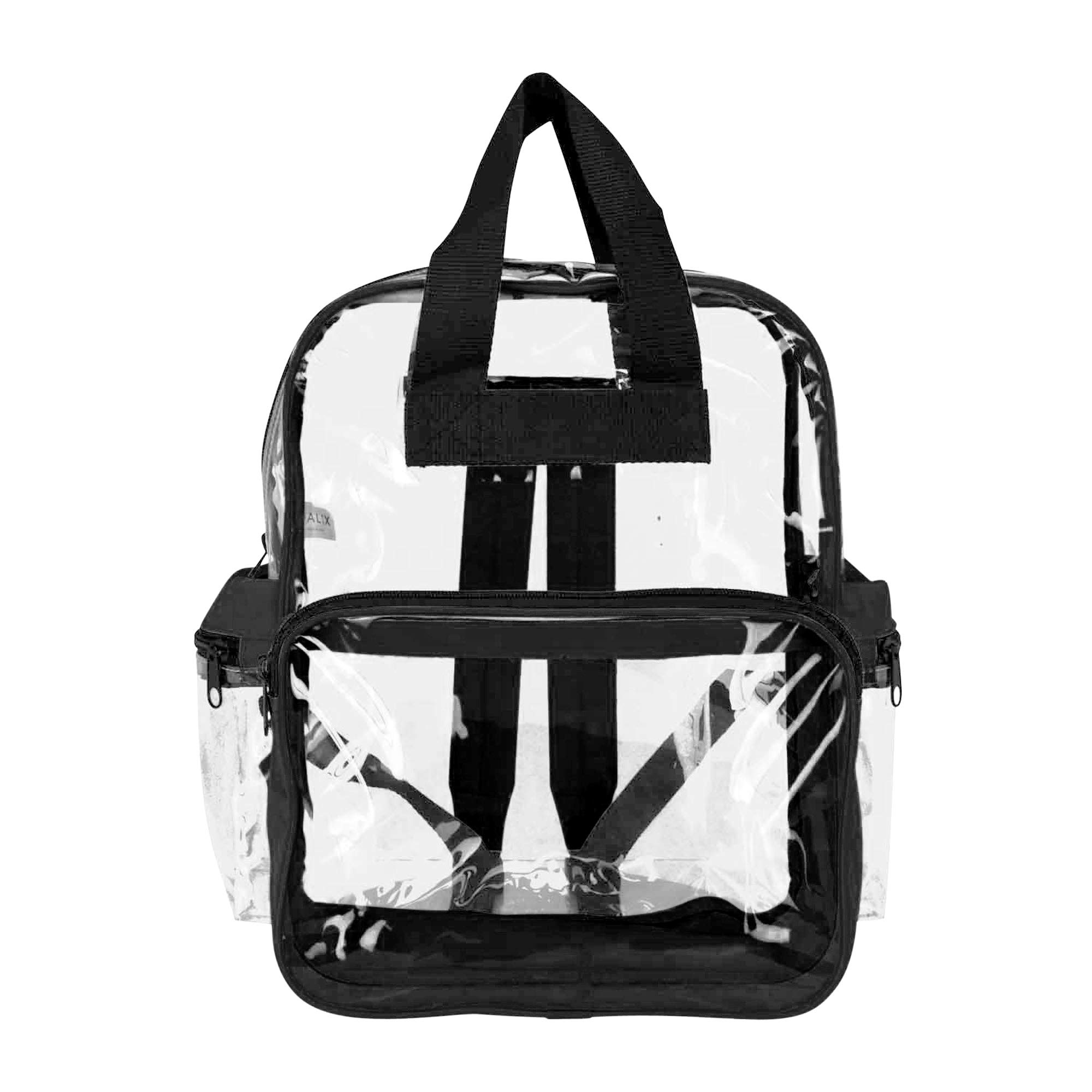 DALIX Clear Backpack with Smooth Plastic Completely Transparent