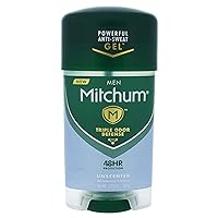 Mitchum Clr Gel Unscnted Size 2.25z Mitchum Unscented Clear Gel Anti-Perspirant & Deodorant