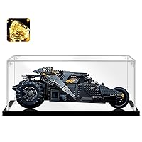 Acrylic Display Case for Collectibles Assemble Acrylic Display Box for Lego 76240 Building Set Clear Acrylic Case for Display Action Figures Car Model Toys(Black,19.7*11.8*7.9 inch)