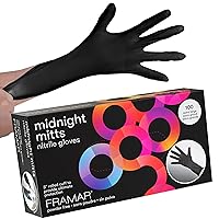 Black Nitrile Gloves xl – xl Nitrile Gloves, Black Disposable Gloves xl Gloves Disposable Latex Free, Vinyl Gloves xl, Black Gloves Disposable, Black Latex Gloves xl, Guantes Desechables – 100