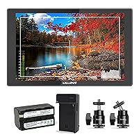 Lilliput A11 10.1-Inch 4K Photo and Video Portable Monitor | 1920x1200 Full HD Display Monitors with HDMI 1.4b in/Out, SmallRig Camera Hot Shoe Mount, Battery & Charger Bundle Set
