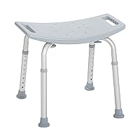RTL12203KDR Shower Chair, Adjustable Shower Stool with Suction Feet, Shower Seat for Inside Shower or Tub, Bathroom Bench Bath Chair for Elderly and Disabled, 300 LB Weight Cap
