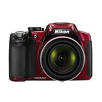 Nikon COOLPIX P510 16.1 MP CMOS Digital Camera with 42x Zoom NIKKOR ED Glass Lens and GPS Record Location (Red)