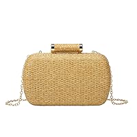 Lanpet Women’s Evening Handbags Elegant Straw Clutch Purse for Party Wedding Summer Beach Bag