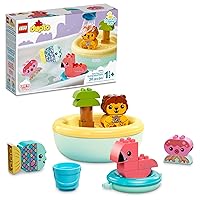 LEGO DUPLO Bath Time Fun: Floating Animal Island 10966 Bath Toy for Babies and Toddlers 1.5 Plus Years Old, Baby Bathtub Water Toys, Easy to Clean