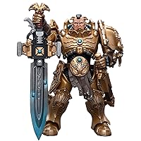 JOYTOY Warhammer 40K 1/18 Action Figure Adeptus Custodes Custodian Guard with Sentinel Blade Gift for Action Figure Lovers Collectors Above 15 Years Old
