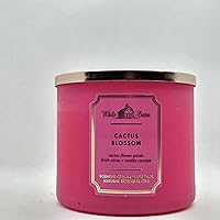 Bath & Body Works, White Barn 3-Wick Candle w/Essential Oils - 14.5 oz - New Core Scents! (Cactus Blossom)